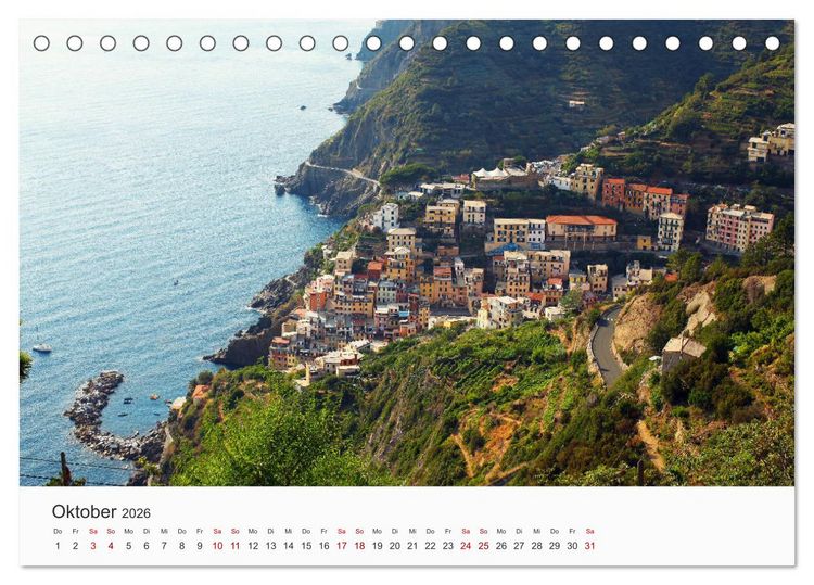 Produktbild: Einzigartige Momente in Italien. (Tischkalender 2026 DIN A5 quer), CALVENDO Monatskalender