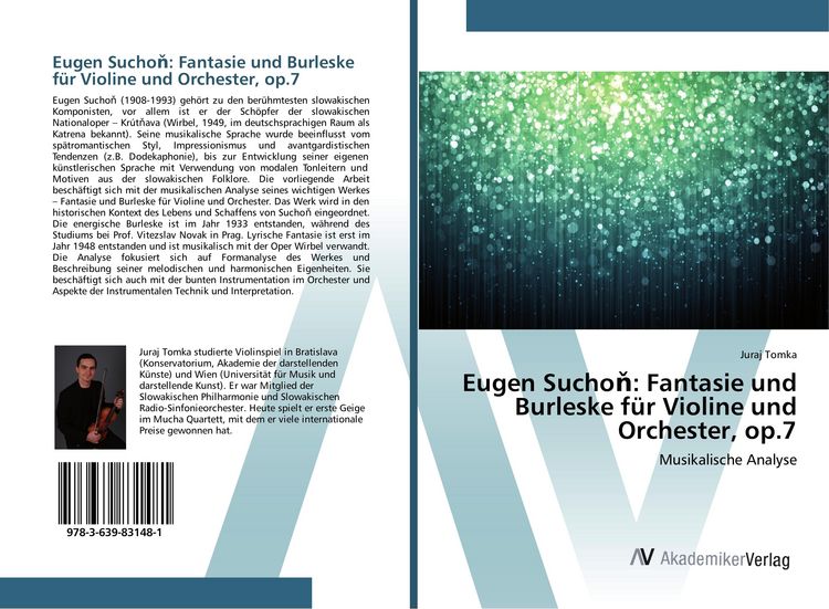Produktbild: Eugen Sucho&iquest;: Fantasie und Burleske f&uuml;r Violine und Orchester, op.7