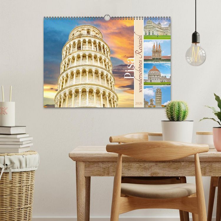 Produktbild: Pisa - wundersch&ouml;nes Reiseziel (Wandkalender 2026 DIN A3 quer), CALVENDO Monatskalender