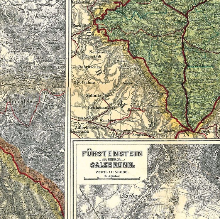 Produktbild: Historische Karte: Provinz SCHLESIEN im Deutschen Reich - um 1910 [gerollt]