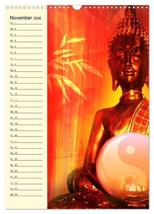 Produktbild: Buddha (Wandkalender 2026 DIN A3 hoch), CALVENDO Monatskalender