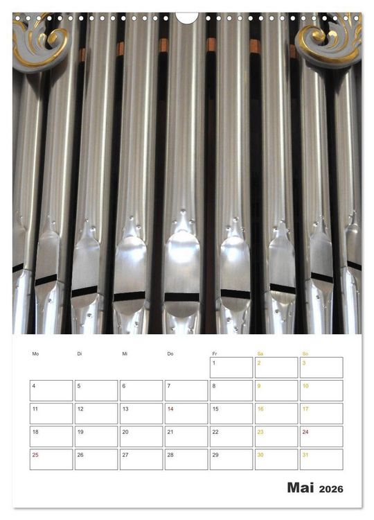Produktbild: Orgeln zum Verlieben! (Wandkalender 2026 DIN A3 hoch), CALVENDO Monatskalender