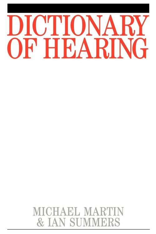 Produktbild: Dictionary of Hearing