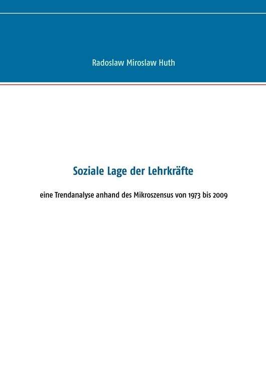 Produktbild: Soziale Lage der Lehrkr&auml;fte