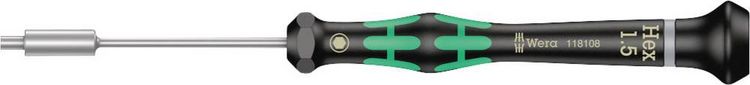 Produktbild: Wera 2069 Elektronik- u. Feinmechanik Steckschl&uuml;ssel-Schraubendreher Schl&uuml;sselweite (metrisch): 1.5 mm Klingenl&auml;nge: 60 mm