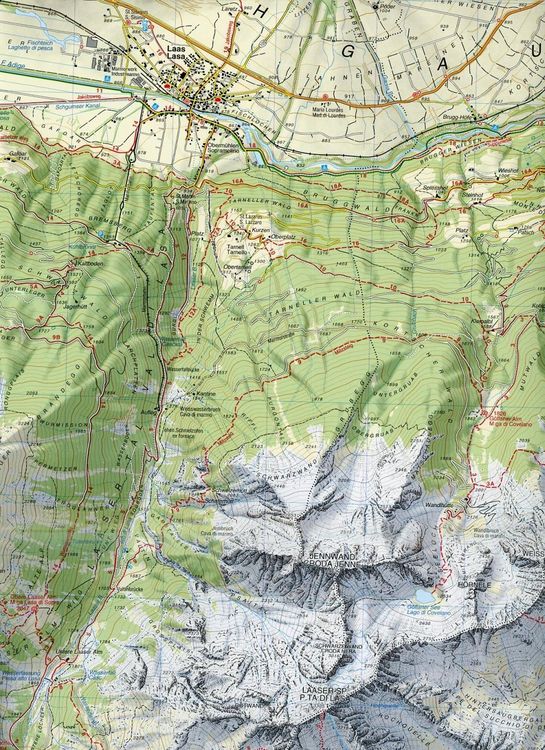 Produktbild: Tabacco Wandern Latsch Martell Schlanders