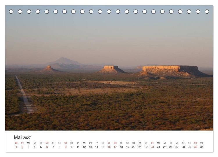 Produktbild: Namibia - Landschaftseindr&uuml;cke (Tischkalender 2027 DIN A5 quer), CALVENDO Monatskalender