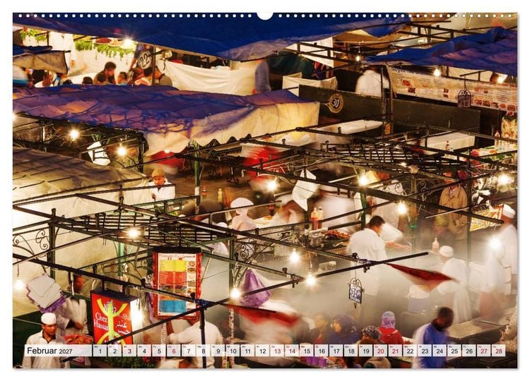 Produktbild: Marrakesch - Perle des S&uuml;dens (Wandkalender 2027 DIN A2 quer), CALVENDO Monatskalender