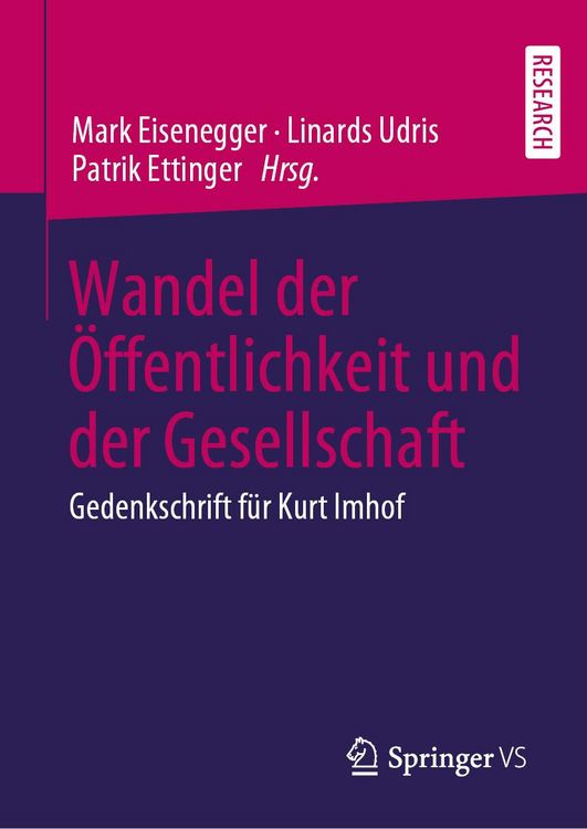 Produktbild: Wandel der &Ouml;ffentlichkeit und der Gesellschaft