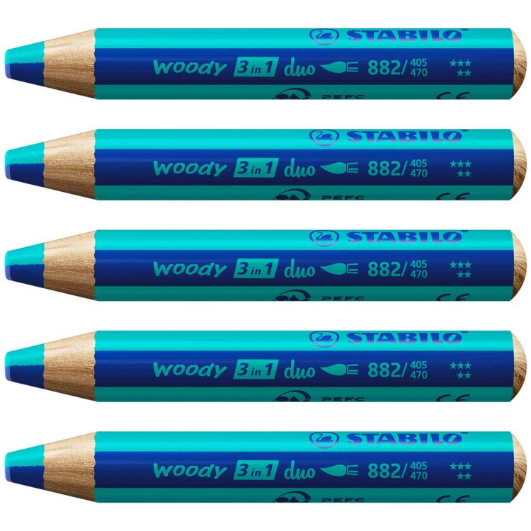 Produktbild: STABILO Aquarellbuntstift woody 3 in 1 duo
