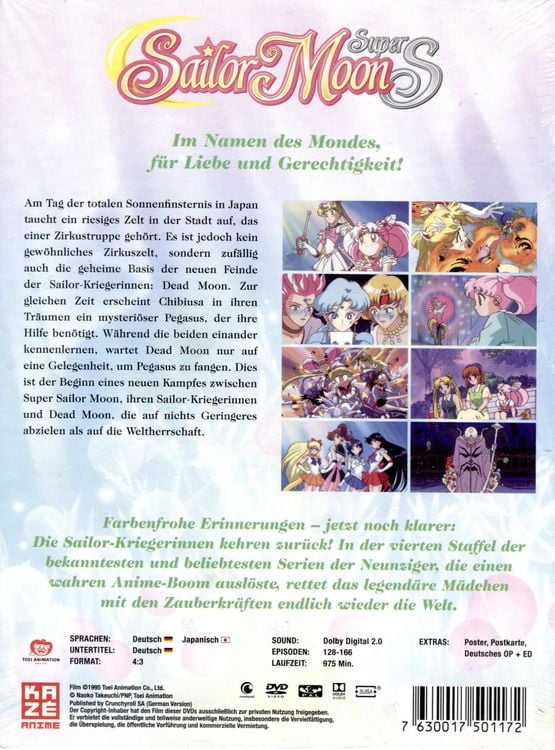 Produktbild: Sailor Moon - Staffel 4 - DVD Box (Episoden 128-166) [5 DVDs]