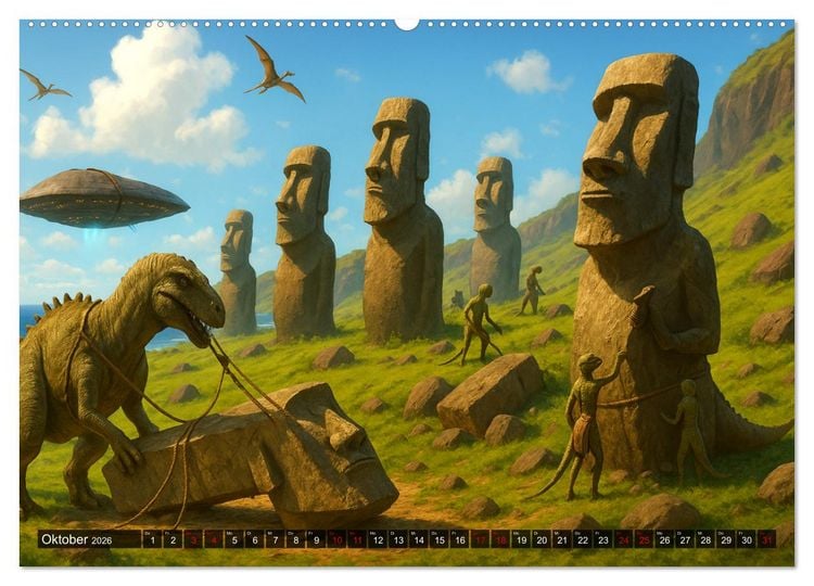 Produktbild: R&auml;tsel aus Stein - Uralte Baukunst neu gedacht (hochwertiger Premium Wandkalender 2026 DIN A2 quer), Kunstdruck in Hochglanz
