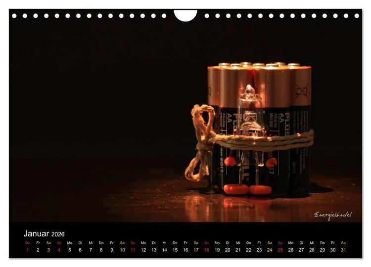 Produktbild: Bernie Blitz - Eine Birne sucht Erleuchtung (Wandkalender 2026 DIN A4 quer), CALVENDO Monatskalender