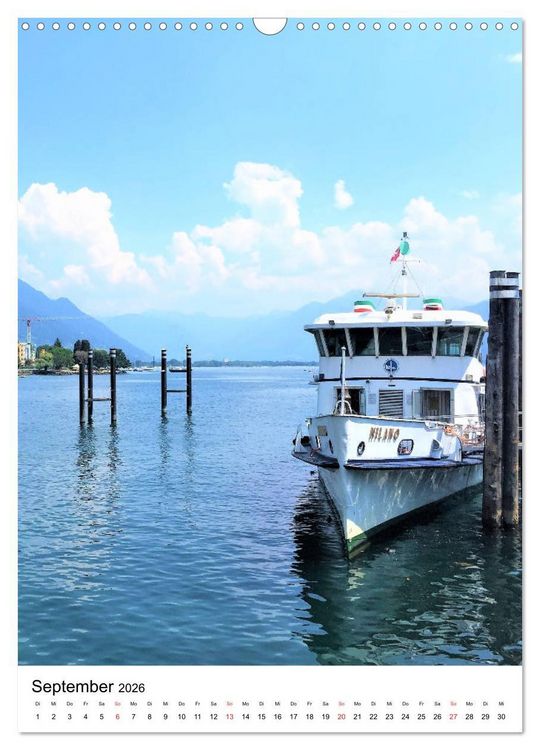 Produktbild: Traumhafter Lago Maggiore (Wandkalender 2026 DIN A3 hoch), CALVENDO Monatskalender