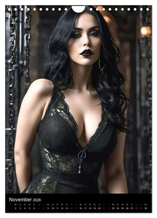 Produktbild: Wundersch&ouml;ne Gothic Divas (Wandkalender 2026 DIN A4 hoch), CALVENDO Monatskalender