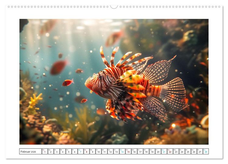 Produktbild: Exotische Fische (Wandkalender 2026 DIN A2 quer), CALVENDO Monatskalender