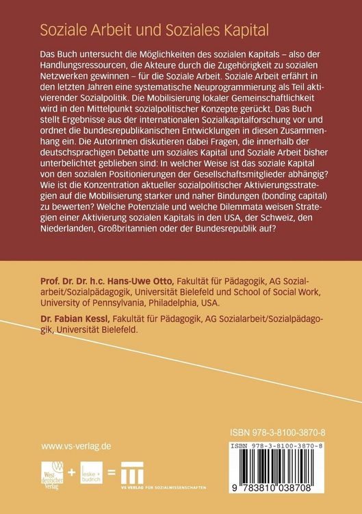 Produktbild: Soziale Arbeit und Soziales Kapital