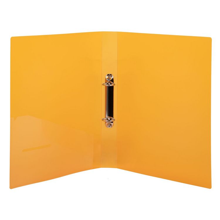 Produktbild: Idena Ringbuch PP 2 Ringe 35mm transluzent orange DIN A4