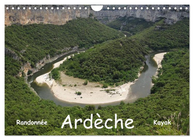 Produktbild: Ard&egrave;che - Randonn&eacute;e & Kayak (Calendrier mural 2026 DIN A4 vertical), CALVENDO calendrier mensuel