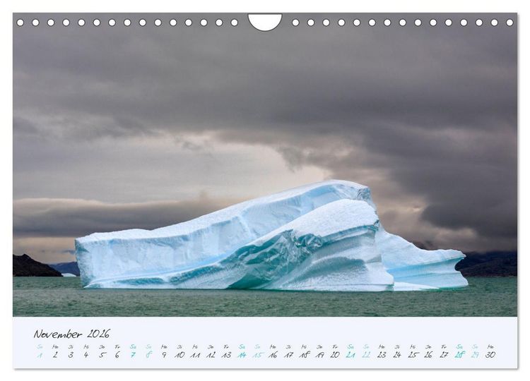 Produktbild: Faszination Eis - In den Fjorden Ostgr&ouml;nlands (Wandkalender 2026 DIN A4 quer), CALVENDO Monatskalender