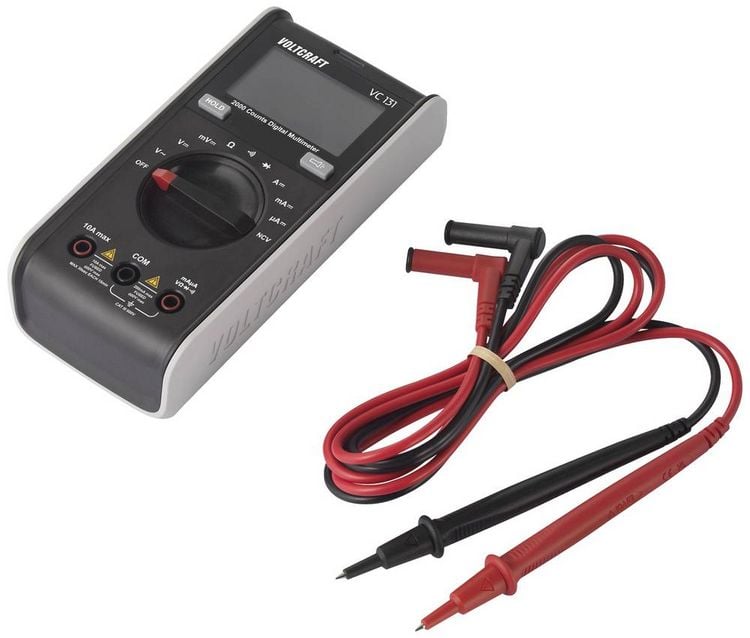 Produktbild: VOLTCRAFT VC131 Hand-Multimeter digital CAT III 600V Anzeige (Counts): 2000