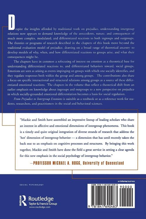 Produktbild: From Prejudice to Intergroup Emotions