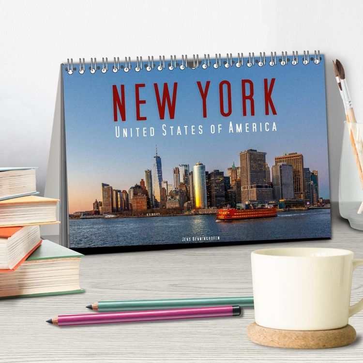 Produktbild: New York - United States of America (Tischkalender 2026 DIN A5 quer), CALVENDO Monatskalender