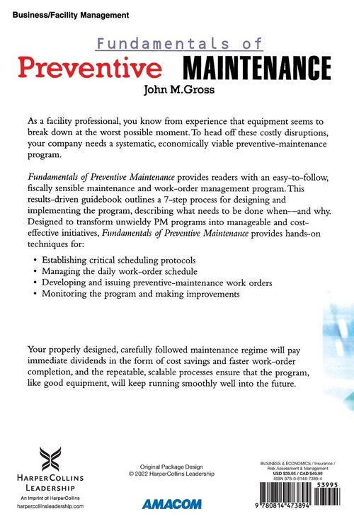 Produktbild: A Fundamentals of Preventive Maintenance