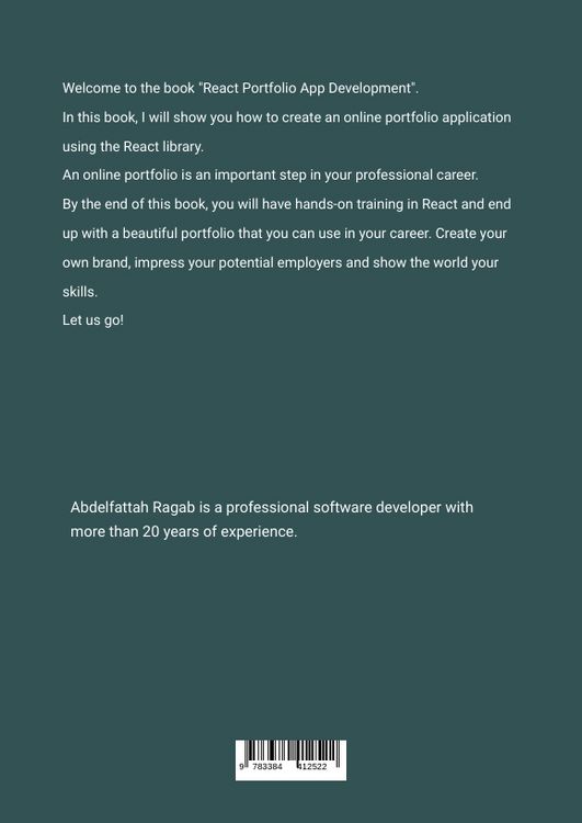 Produktbild: React Portfolio App Development