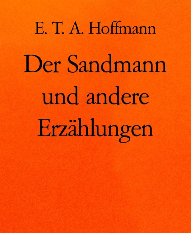 Produktbild: Der Sandmann und andere Erz&auml;hlungen