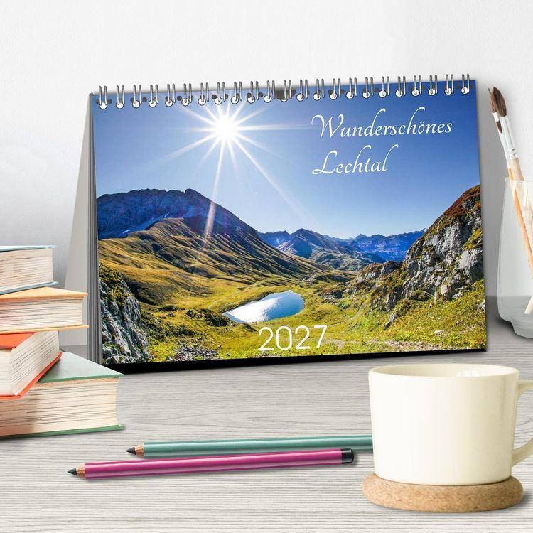 Produktbild: Wundersch&ouml;nes Lechtal (Tischkalender 2027 DIN A5 quer), CALVENDO Monatskalender