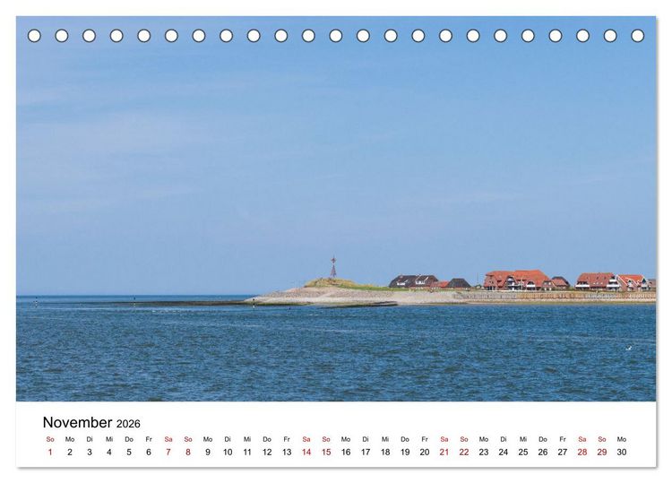 Produktbild: Ostfriesland - Ein Jahr in Bildern (Tischkalender 2026 DIN A5 quer), CALVENDO Monatskalender