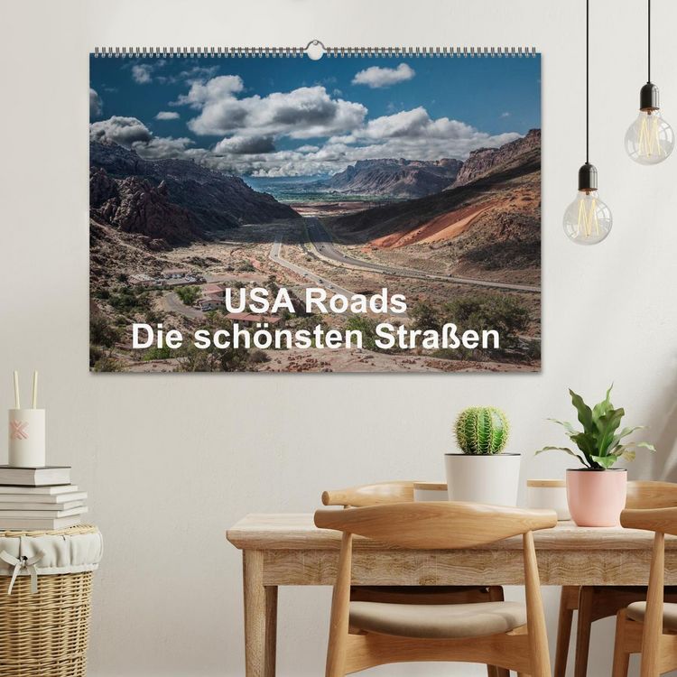 Produktbild: USA Roads (Wandkalender 2026 DIN A2 quer), CALVENDO Monatskalender