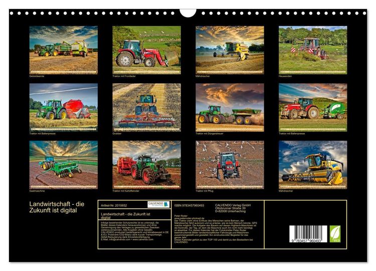 Produktbild: Landwirtschaft - die Zukunft ist digital (Wandkalender 2026 DIN A3 quer), CALVENDO Monatskalender