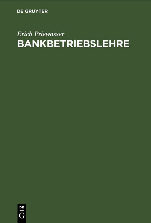 Produktbild: Bankbetriebslehre