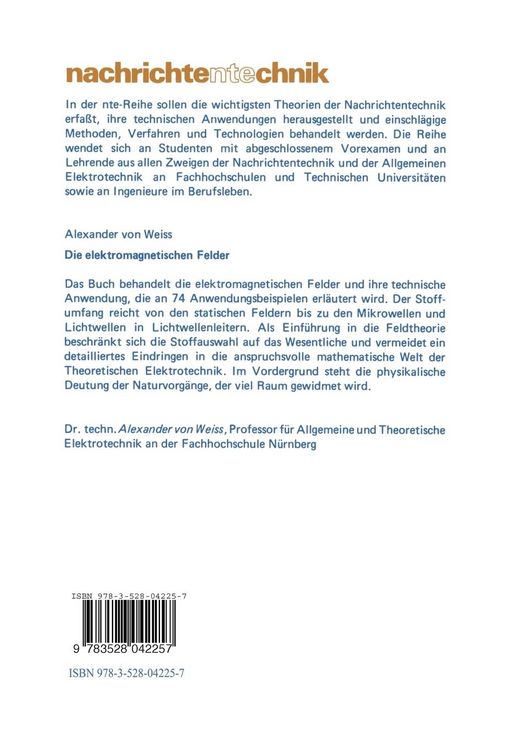 Produktbild: Die elektromagnetischen Felder