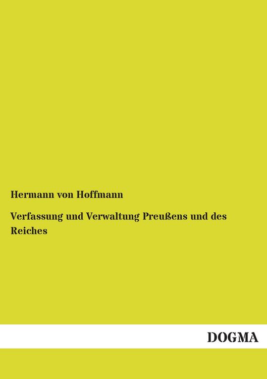 Produktbild: Verfassung und Verwaltung Preu&szlig;ens und des Reiches