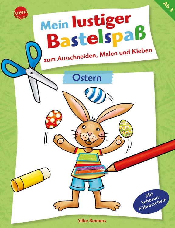 Produktbild: Mein lustiger Bastelspa&szlig; zum Ausschneiden, Malen und Kleben. Ostern
