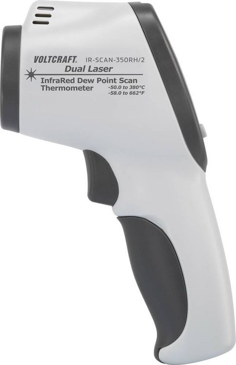Produktbild: VOLTCRAFT IR-SCAN-350RH/2 Infrarot-Thermometer Optik 20:1 -50 - +380 &deg;C Pyrometer, Taupunktscanner