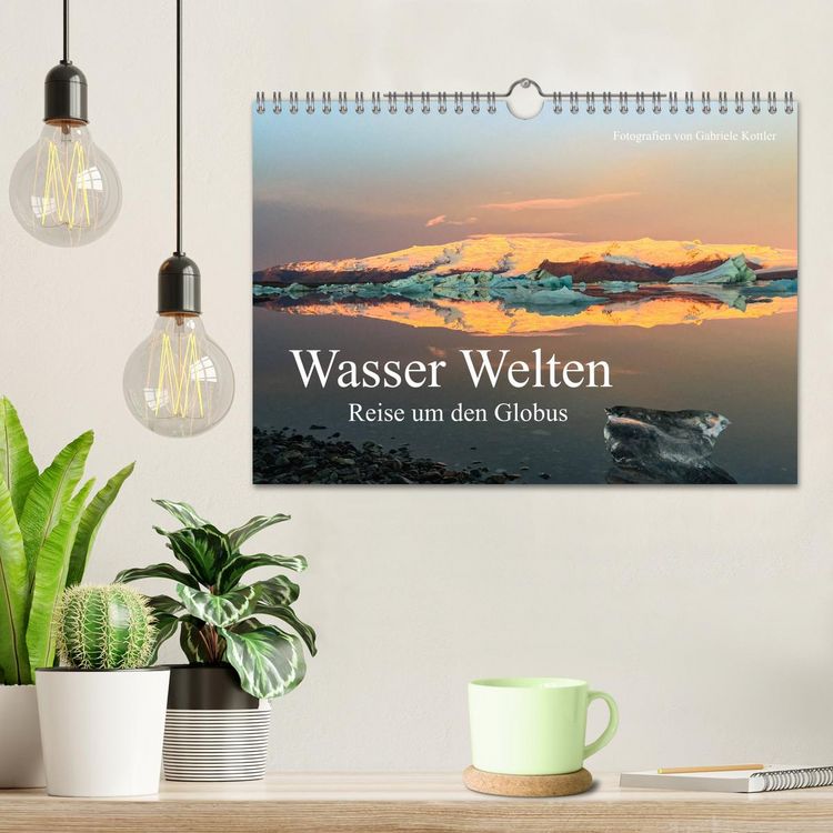 Produktbild: Wasser Welten - Reise um den Globus (Wandkalender 2026 DIN A4 quer), CALVENDO Monatskalender