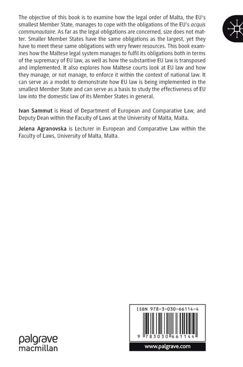 Produktbild: The Implementation and Enforcement of European Union Law in Small Member States