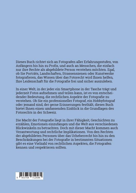 Produktbild: Schweizer Fotorecht