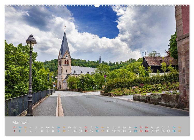 Produktbild: Kulmbach - zu F&uuml;&szlig;en der Plassenburg (Wandkalender 2026 DIN A2 quer), CALVENDO Monatskalender