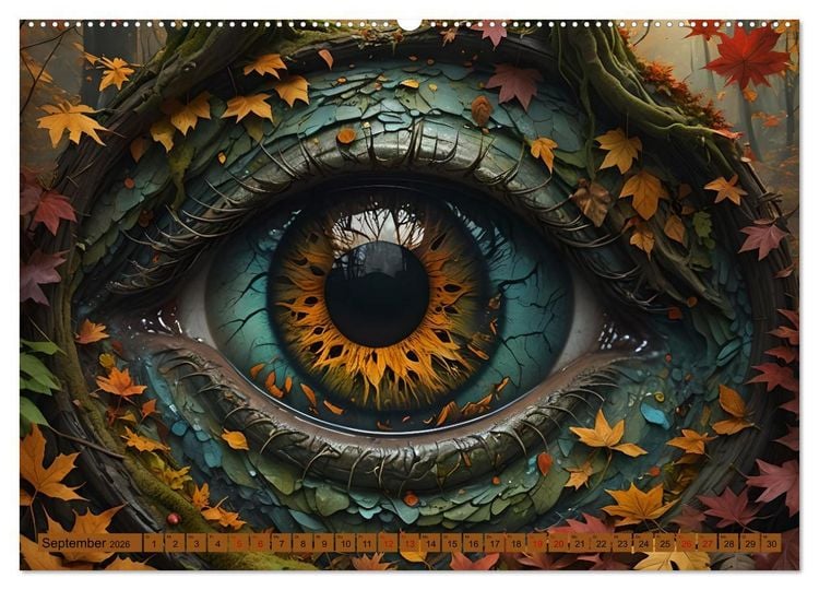 Produktbild: Magische Augen (hochwertiger Premium Wandkalender 2026 DIN A2 quer), Kunstdruck in Hochglanz