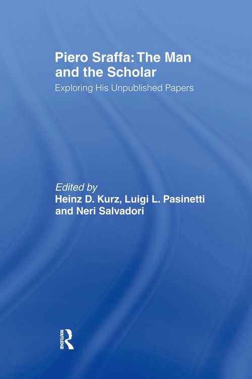 Produktbild: Piero Sraffa: The Man and the Scholar
