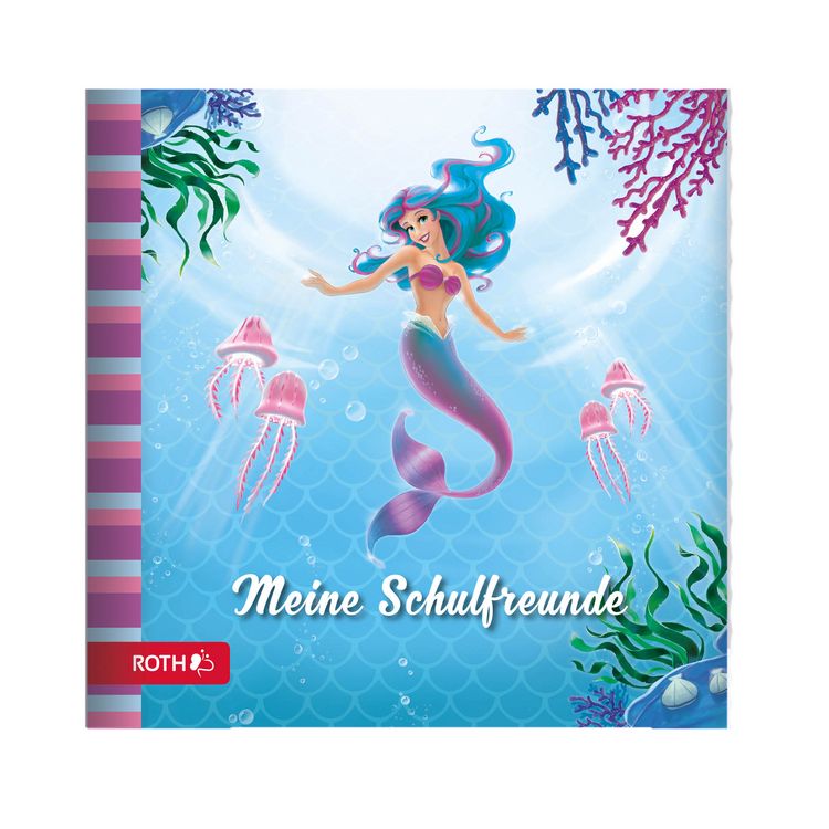 Produktbild: Roth Freundebuch Meerjungfrau 16,5x16,5cm 64 Seiten