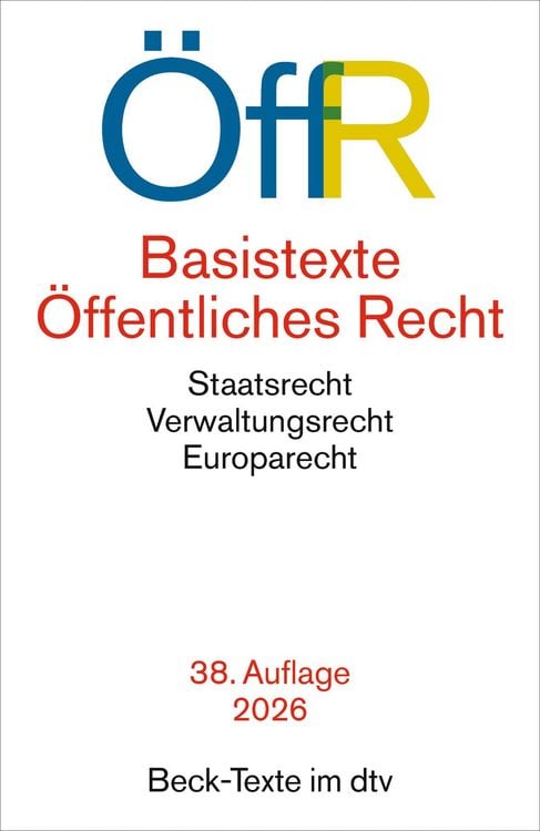 Produktbild: Basistexte &Ouml;ffentliches Recht