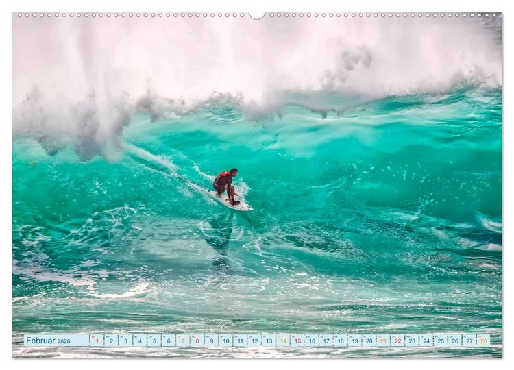 Produktbild: Surfen - so cool (Wandkalender 2026 DIN A2 quer), CALVENDO Monatskalender