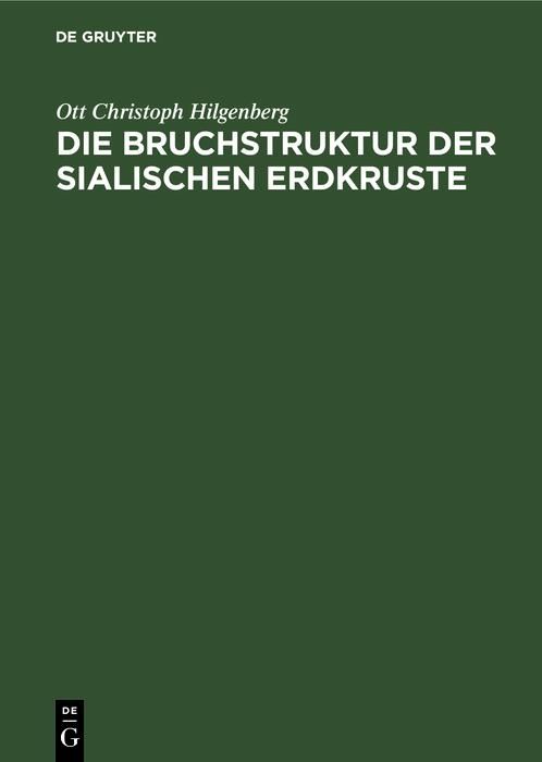 Produktbild: Die Bruchstruktur der sialischen Erdkruste