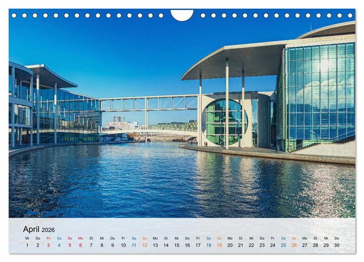 Produktbild: Berliner Wasserwege &ndash; Die Spree und ihre Kan&auml;le (Wandkalender 2026 DIN A4 quer), CALVENDO Monatskalender